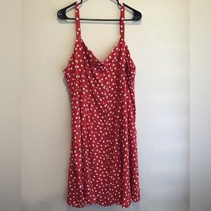 Red polka dot Forever 21 dress sz 2X